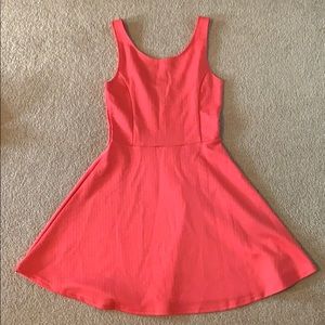 Hot pink skater dress